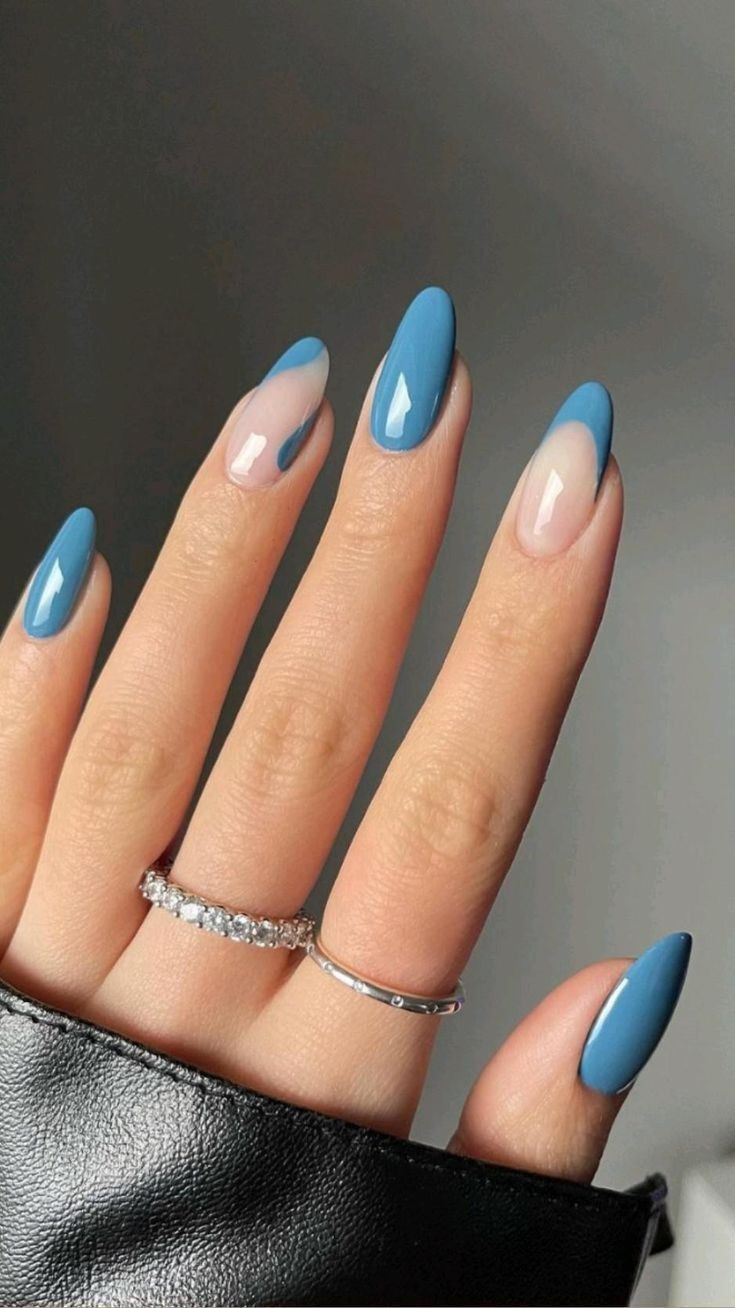 Light Blue & Baby Blue Nail Art Ideas