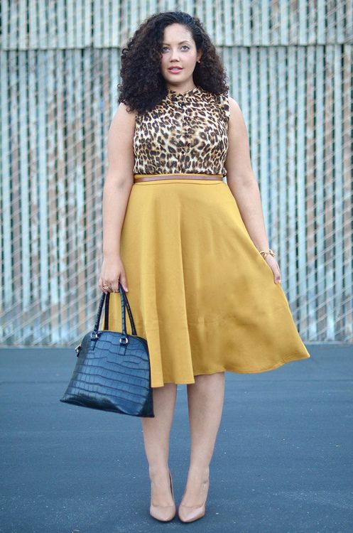 Chubby girls with fashion want to dress up to look good!