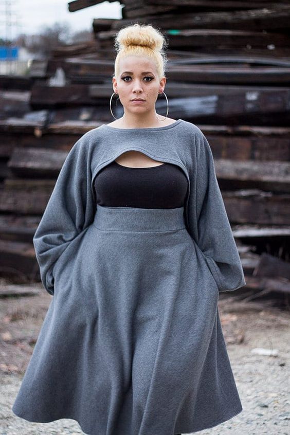 Chubby girls with fashion want to dress up to look good!